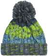 BB486 (B486) Corkscrew Pom Pom Beanie electric grey colour image